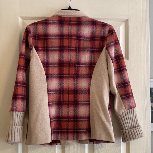 Sundance pink plaid blazer, Petite 10 - Picture 6 of 10